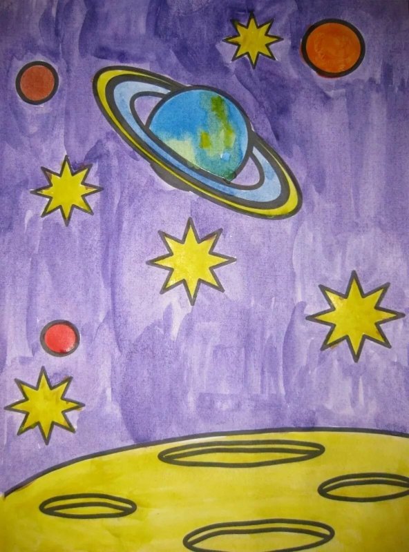 Рисунок на тему космос
