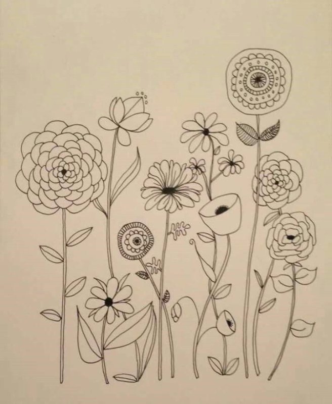 Стилизованная цветы