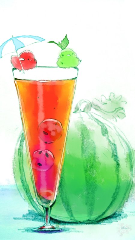 Коктейль рисунок