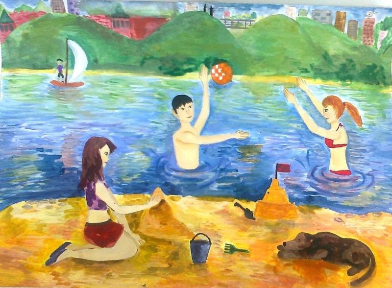 Рисунок на тему лето