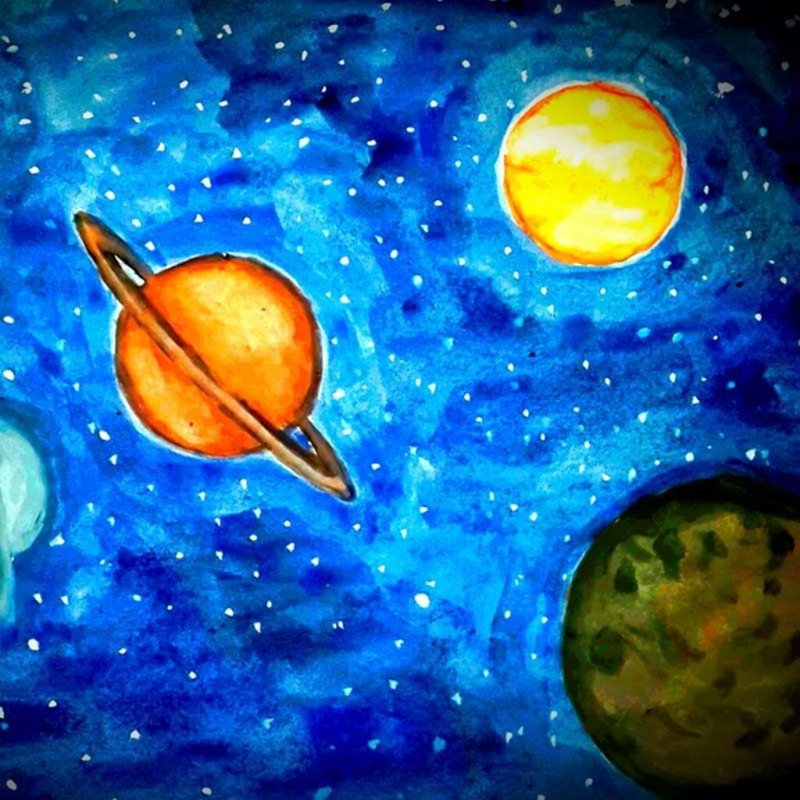 Рисование космос