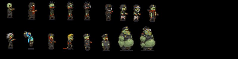 Юниты из Dead ahead Zombie Warfare