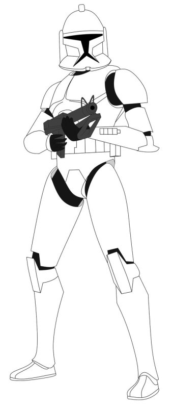 Star Wars раскраска клоны