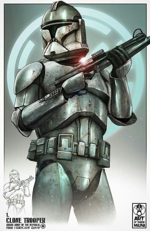 Клон Штурмовик Star Wars арт