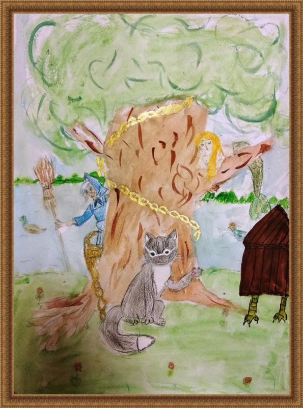 Детские рисунки кот ученый