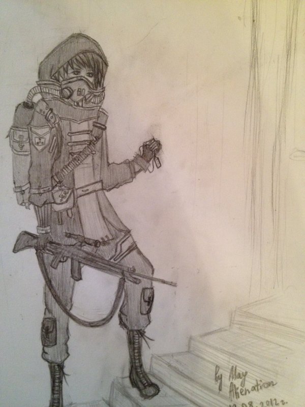 сталкер рисунки карандашом