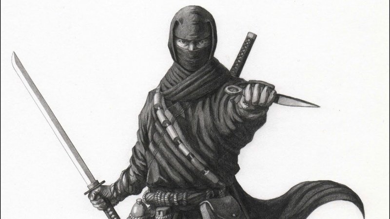 Ниндзя рисунок