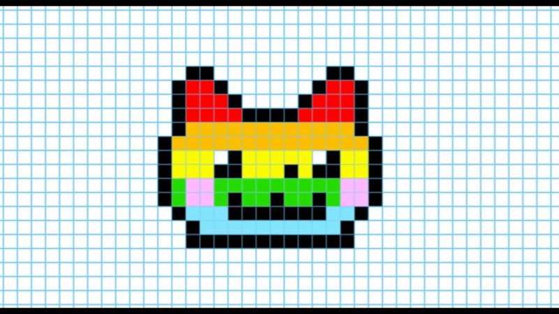 Рисунки по клеточкам маленькие