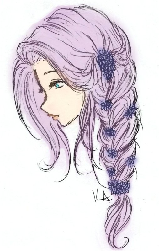 Картинки для срисовки девушки