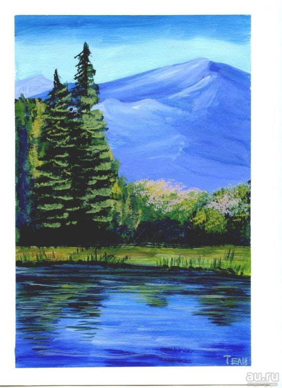 Рисунки гуашью