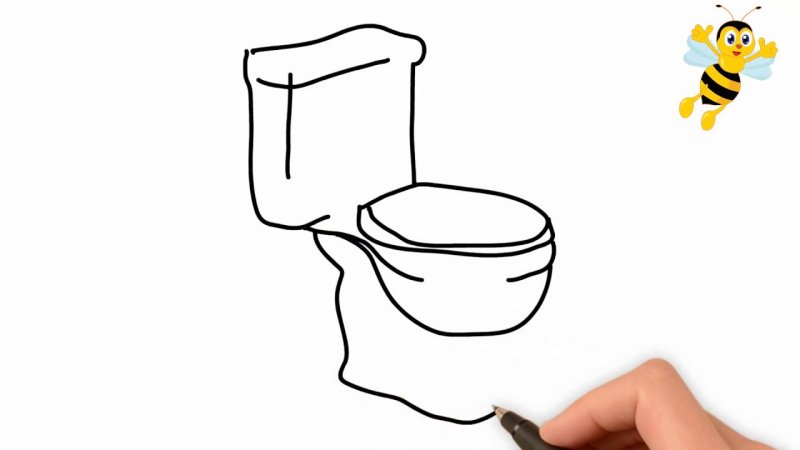 Унитаз рисунок
