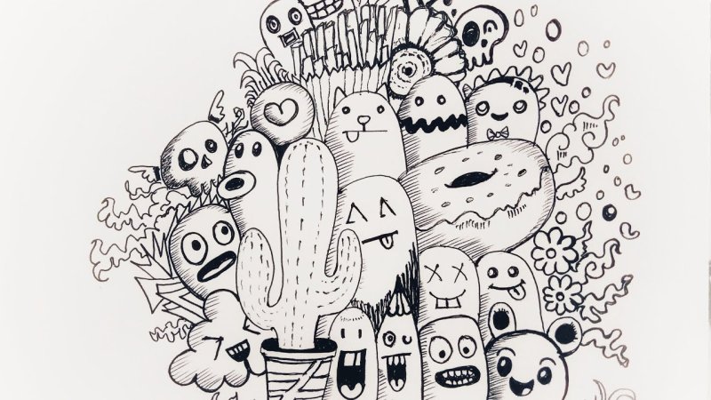 Дудлы рисунки