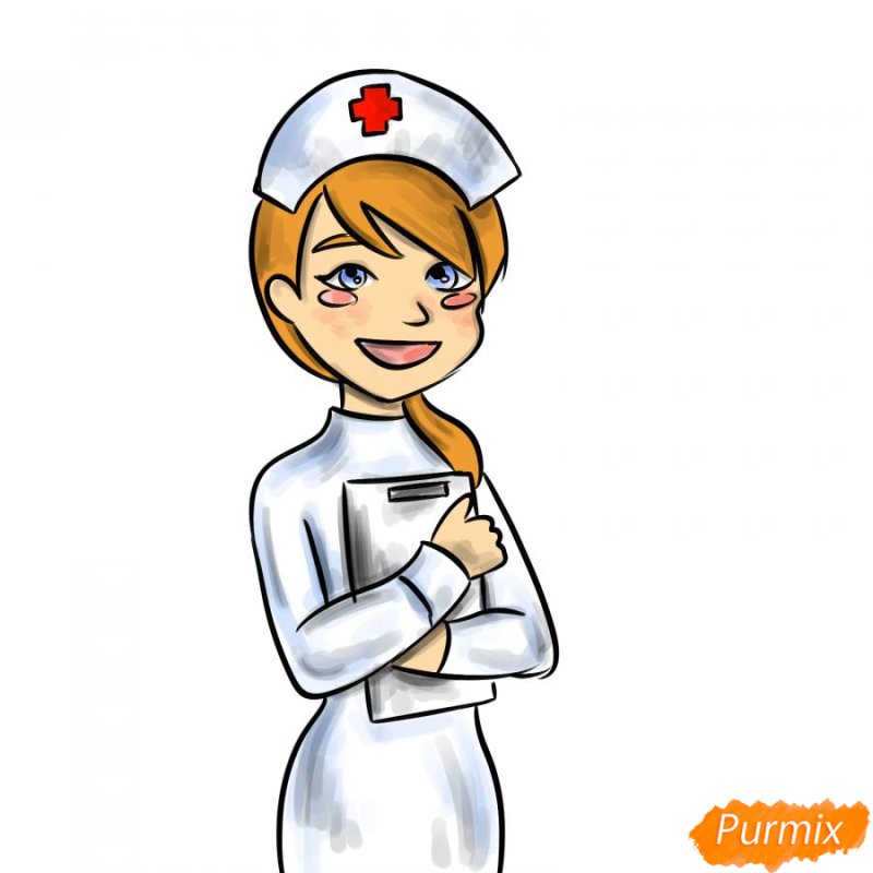 Медсестра рисунок