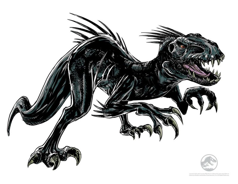 Индораптор Jurassic World арт
