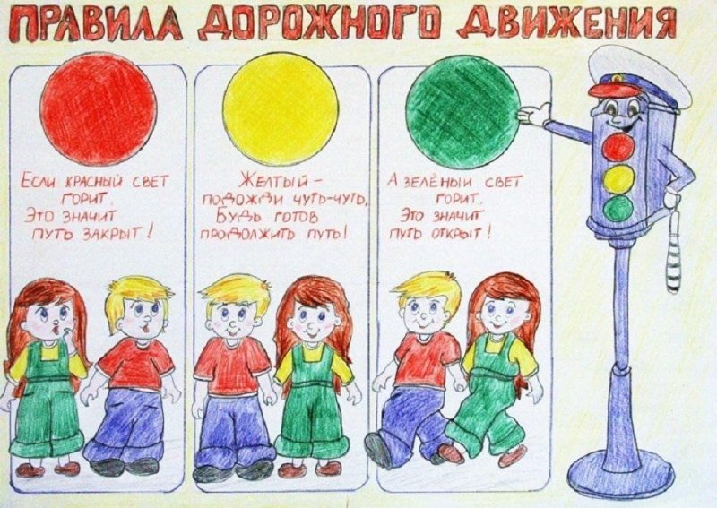 Рисунок на тему ПДД