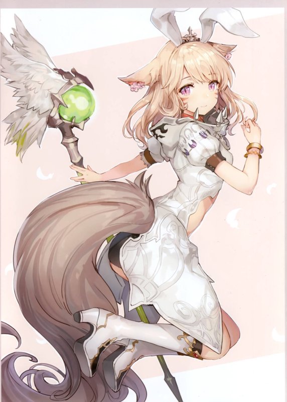 Аниме Final Fantasy miqo'te