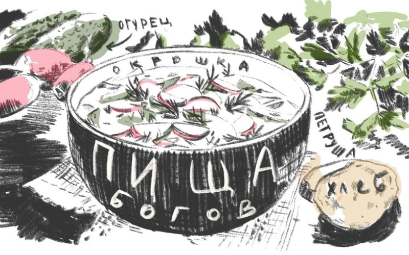 Окрошка в картинах художников