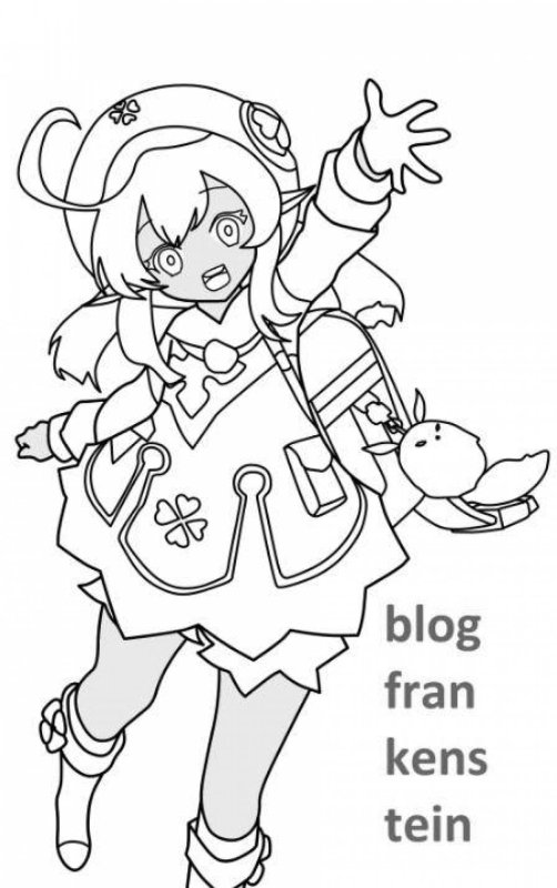 Рисунок Геншин Импакт лёгкий