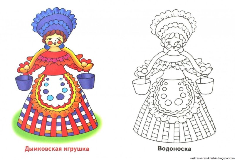 Дымковская игрушка Водоноска