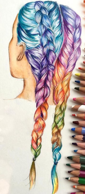 Рисование цветными карандашами