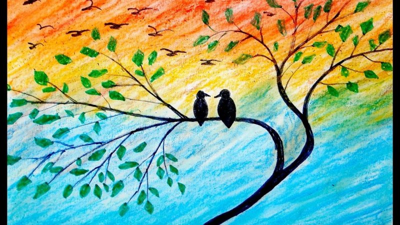 Рисование на тему природа