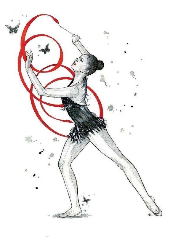 Гимнаст рисунок