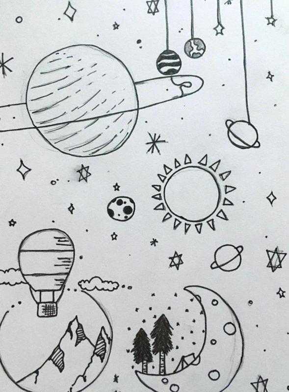 Рисунок на тему космос
