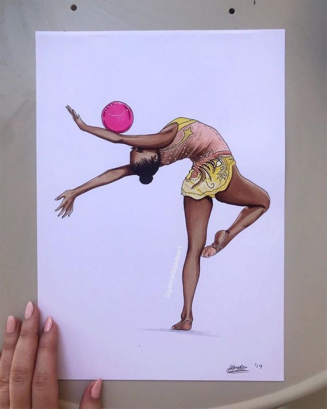 Картина гимнастка