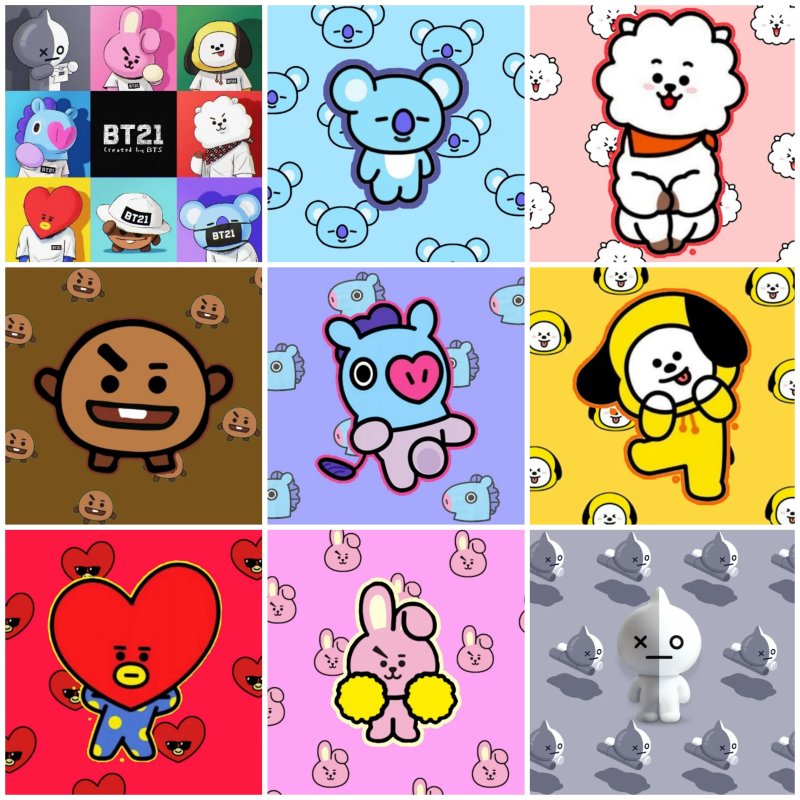 Персонажи БТС bt21