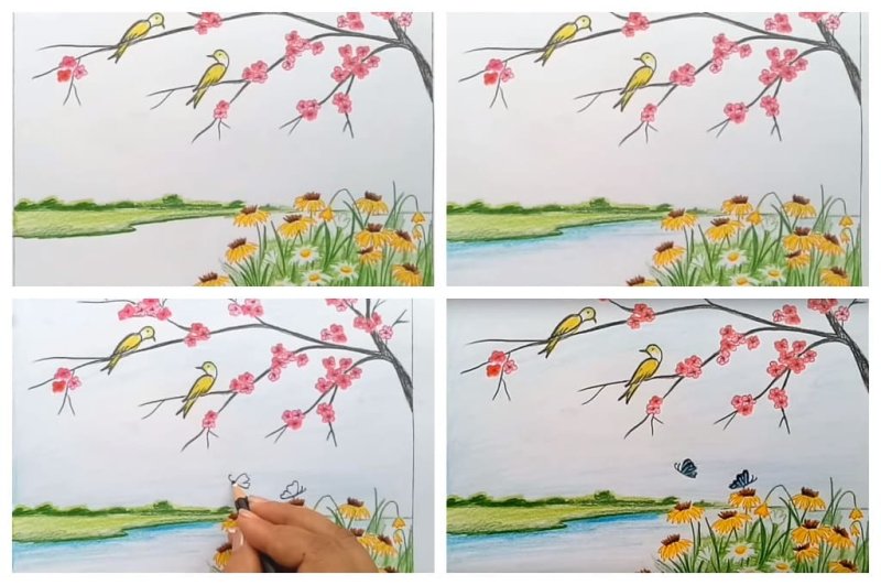 Весенние рисунки