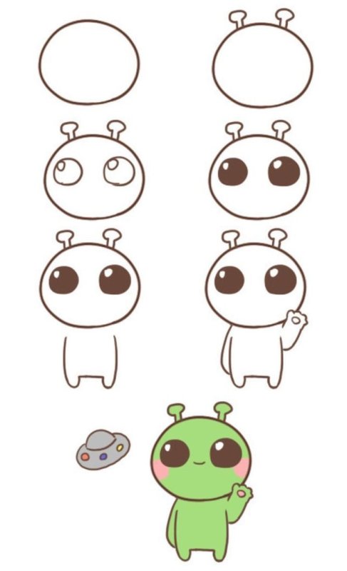 Рисунки для срисовки маленькие и легкие