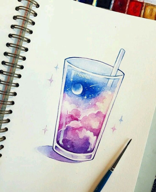 Лёгкие рисунки для скичбука