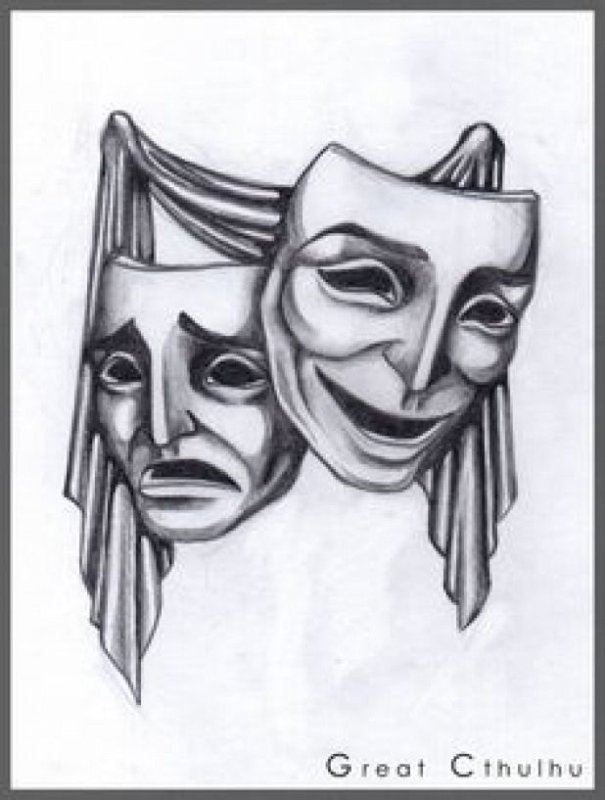 Рисунок на тему театр