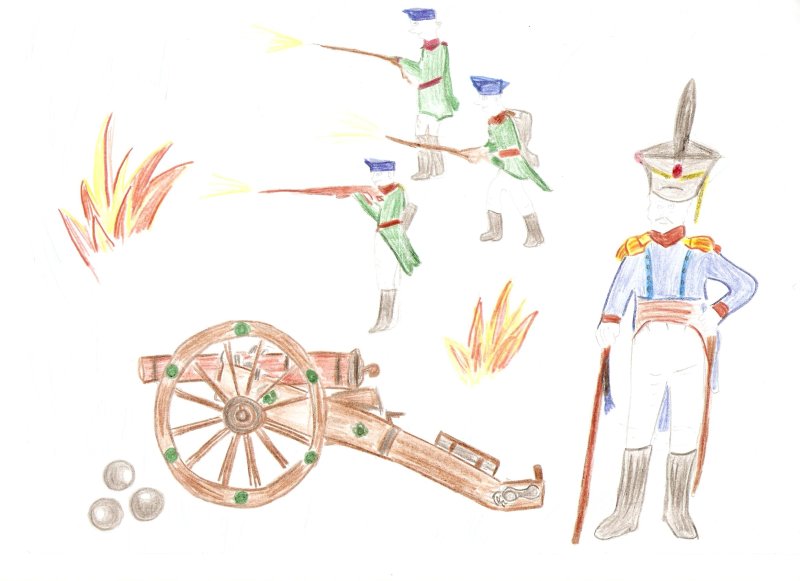 Бородинская война 1812 рисунки
