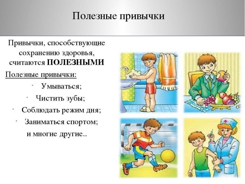 Тема полезные привычки