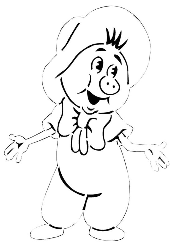 Фунтик раскраска