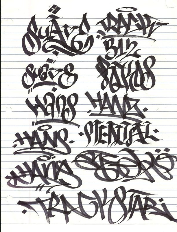 Крутые надписи маркером