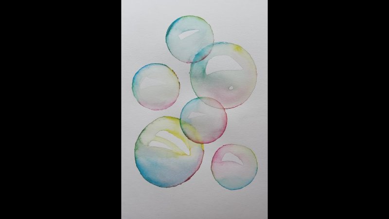 Мыльные пузыри рисунок карандашом