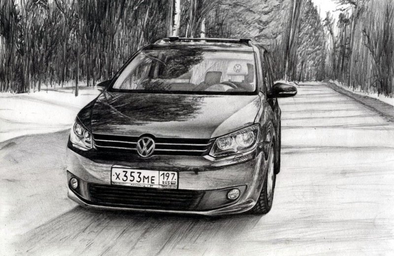 Volkswagen Polo sedan рисунок