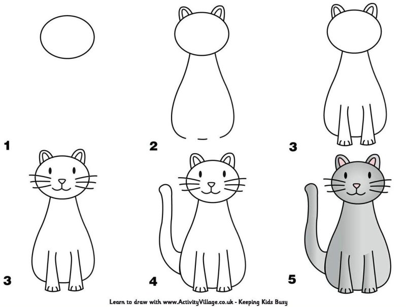 Схемы для рисования для детей 4-5 лет