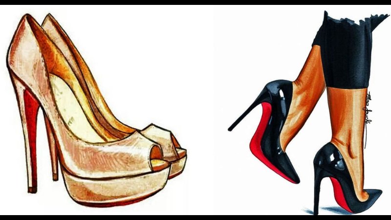 туфли рисунок