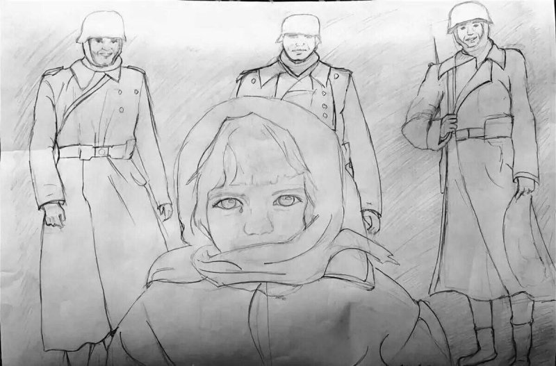 Картинки про войну карандашом