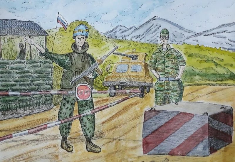 Детские рисунки солдатам