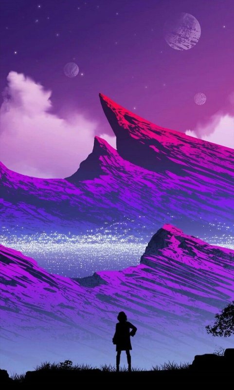 Лиловые горы