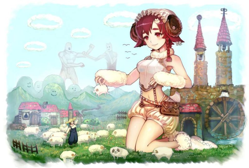 Гигантская девушка аниме