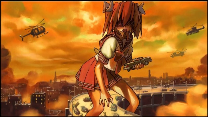 Девушка великан аниме