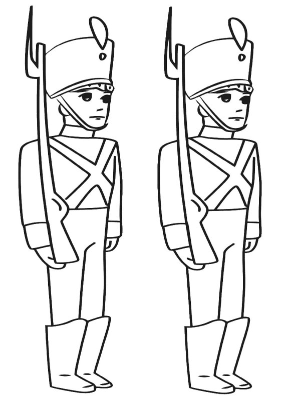 Солдатик рисунок