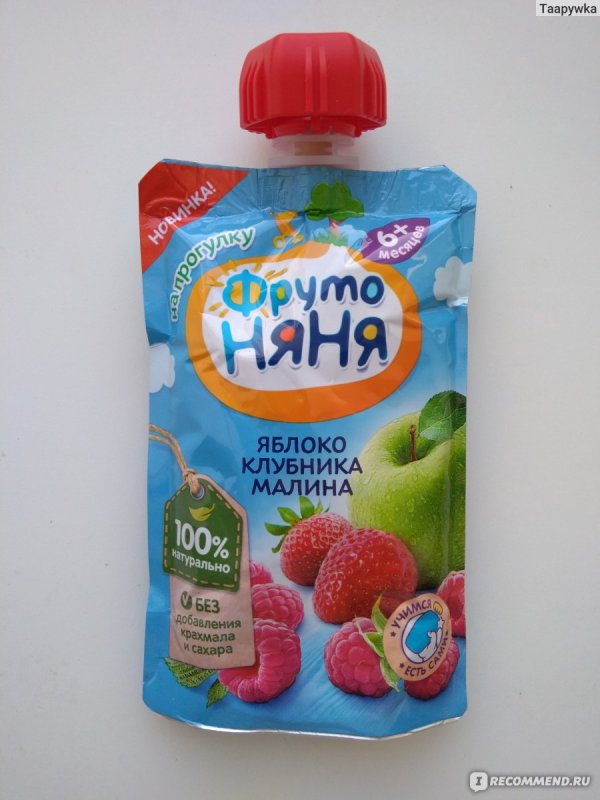 ФРУТОНЯНЯ пюре яблоко клубника малина