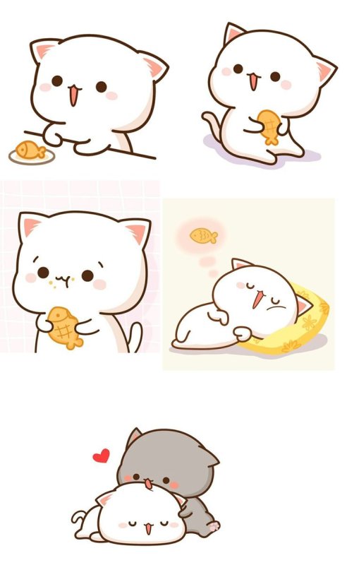 Милый кот рисунок