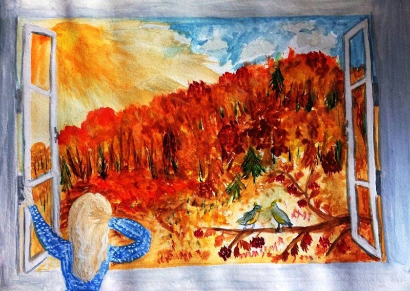 Рисование осень